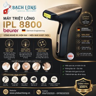 Máy Triệt Lông IPL Beurer Velvet Skin Pro IPL 8800