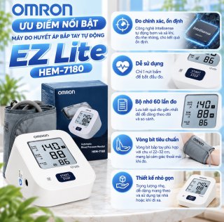 Máy đo huyết áp Omron EZ Lite HEM-7180