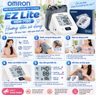 Máy đo huyết áp Omron EZ Lite HEM-7180
