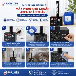 Trụ phun ASFA diệt khuẩn khử mùi nhỏ và Can 20L ASFA PLUS