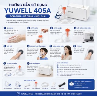 Máy Xông Khí Dung Yuwell 405A Chính Hãng