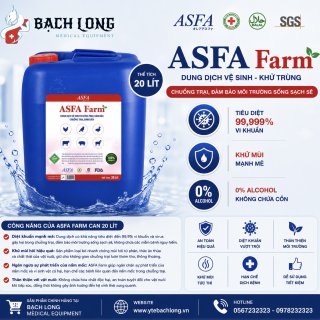 Dung dịch vệ sinh chuồng trại ASFA Farm CAN 20 LÍT