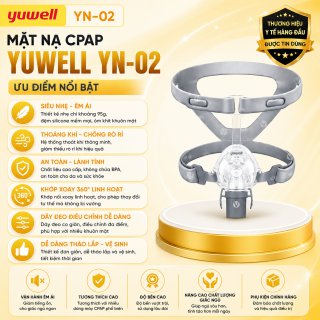 Mặt nạ thở Yuwell YN-02 (Mặt nạ mũi - Nasal) có gọng cứng giữa