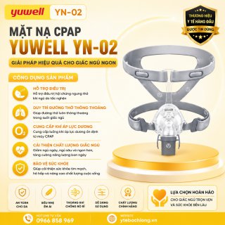 Mặt nạ thở Yuwell YN-02 (Mặt nạ mũi - Nasal) có gọng cứng giữa