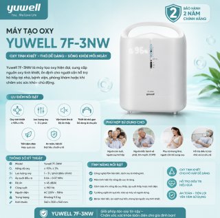 Máy tạo oxy y tế Yuwell 7F-3N / 7F-3NW