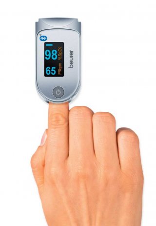 Máy đo khí máu và nhịp tim Spo2 Beurer PO40