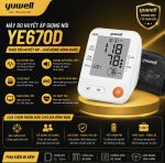 Máy đo huyết áp giọng nói Yuwell YE670D chính hãng | Đo chính xác, tiếng Việt