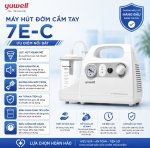 Máy hút đờm cầm tay Yuwell 7E-C chính hãng | Lực hút mạnh, vận hành êm