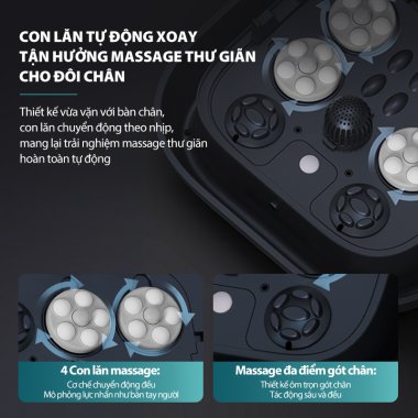 Bồn ngâm chân massage thuỷ lực gấp gọn Philips PPM6504