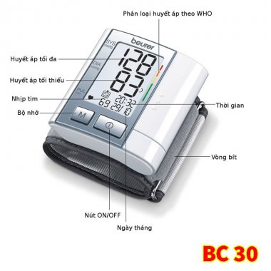 Máy đo huyết áp điện tử cổ tay BC40