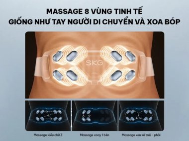 Máy Massage Lưng Và Bụng SKG W9 Pro