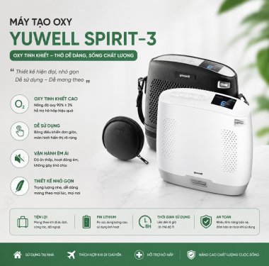 Máy tạo oxy xách tay Yuwell Spirit-3