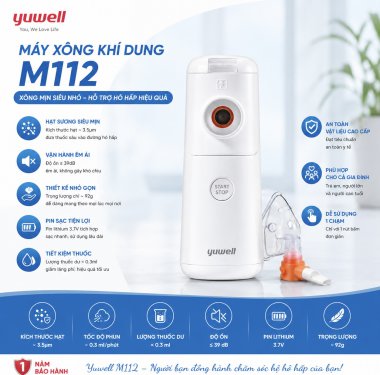 Máy Xông Khí Dung Lưới Rung Yuwell M112 Chính Hãng