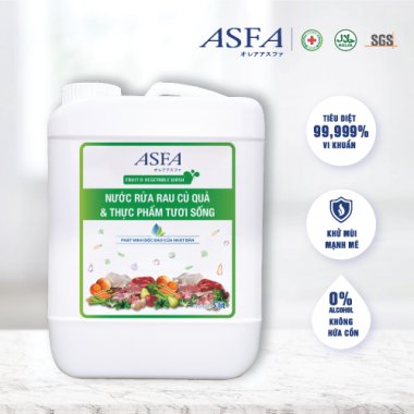 Nước rửa rau củ quả ASFA Fruit & Vegetable Wash Can 5 lít