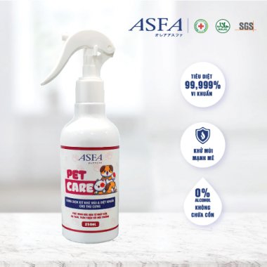 Xịt Khử Mùi, Diệt Khuẩn Cho Thú Cưng ASFA Pet Care 250ml